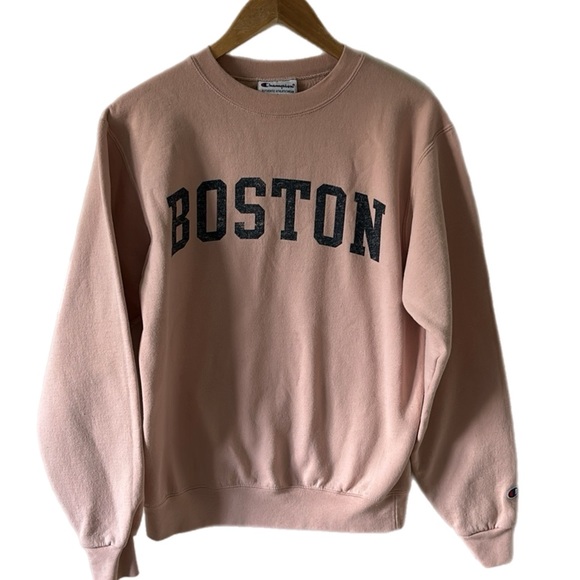 Champion Tops - Champion Boston Light Pink Crewneck Sweatshirt